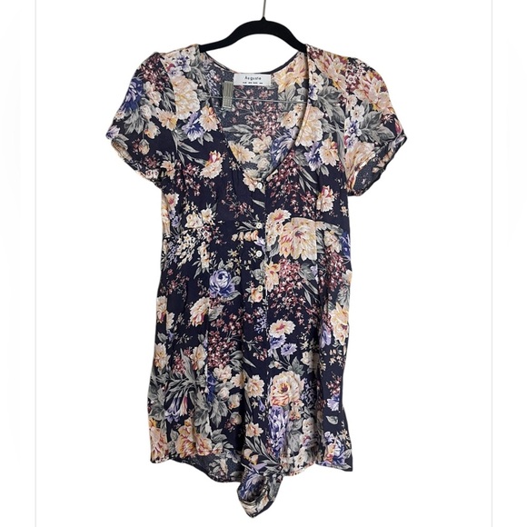 AUGUSTE FLORAL DAHLIA ROMPER SHORTS size 2 - Picture 3 of 7